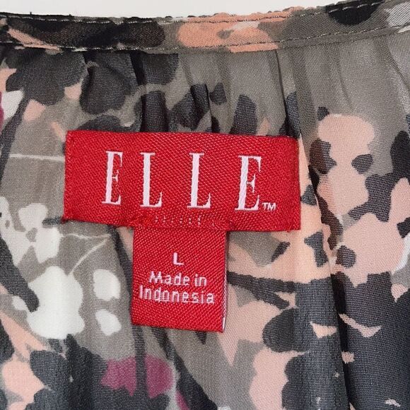 Elle sheer floral dress, Size Large - Picture 5 of 6